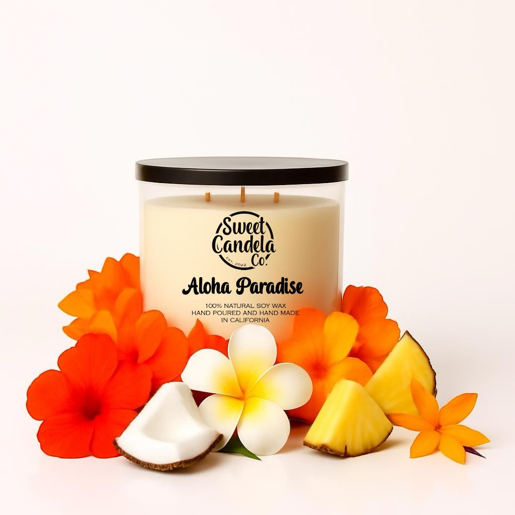 Aloha Paradise 3 Wick Soy Wax Candle