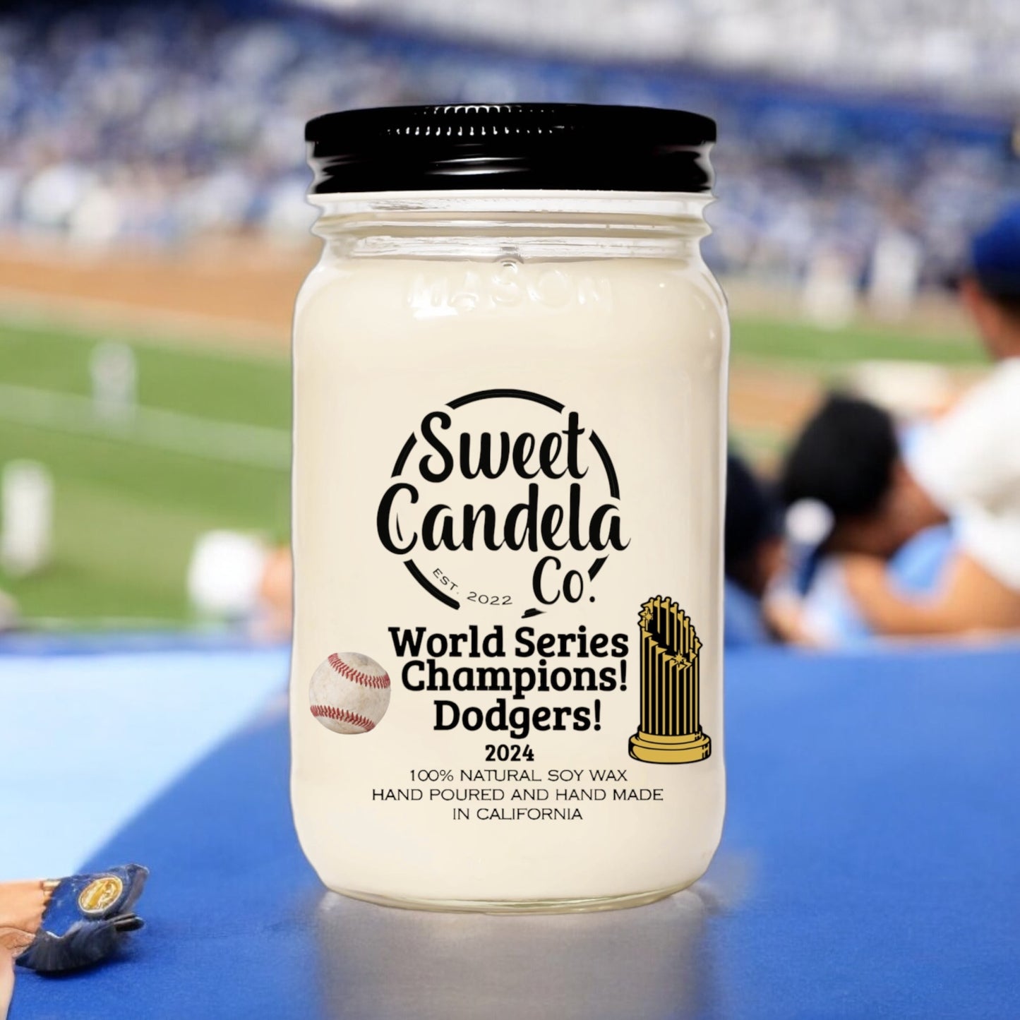 Dodger World Series Champs Soy Wax Candle