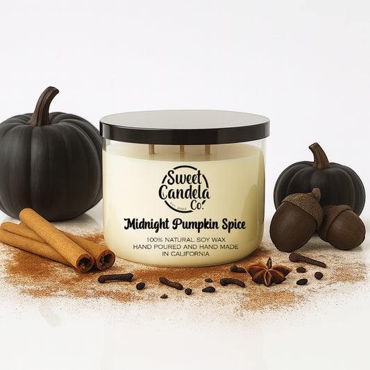 Midnight Pumpkin Spice 3 Wick Soy Wax Candle