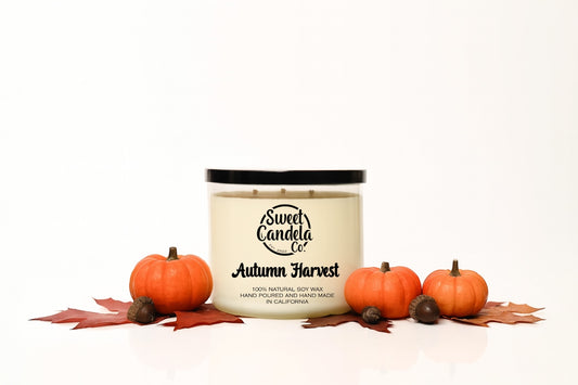 Autumn Harvest 3 Wick Soy Wax Candle