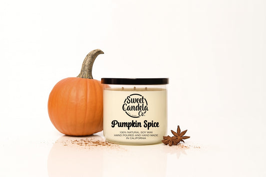 Pumpkin Spice 3 Wick Soy Wax Candle