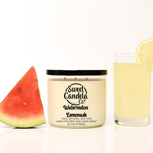 Watermelon Lemonade 3 Wick Soy Wax Candle