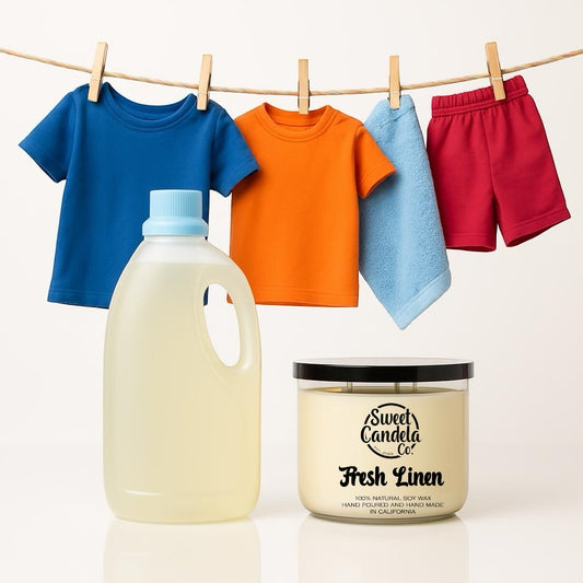 Fresh Linen 3 Wick Soy Wax Candle