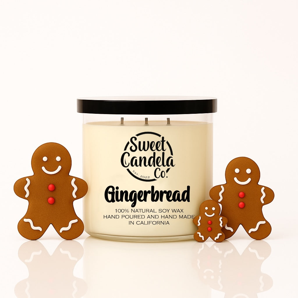 Gingerbread 3 Wick Soy Wax Candle