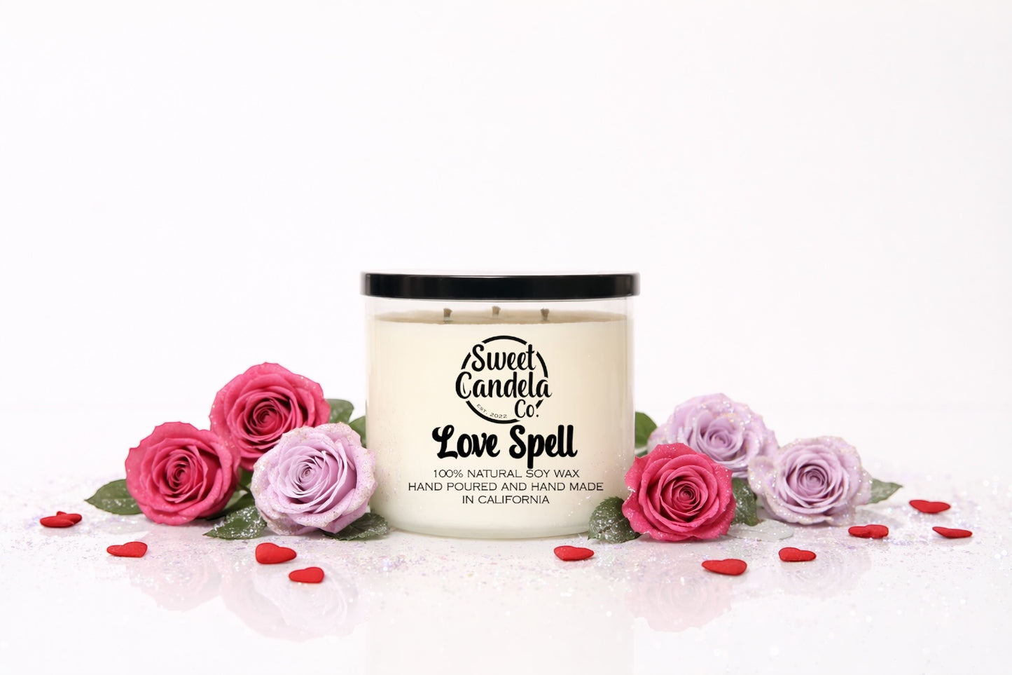 Love Spell 3 Wick Soy Wax Candle