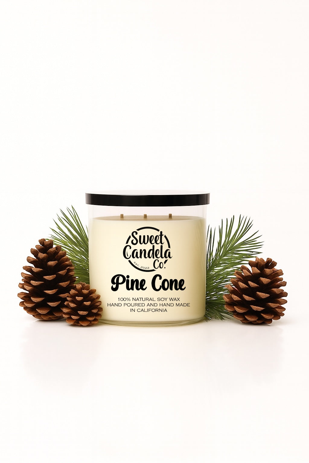 Pine Cone 3 Wick Soy Wax Candle