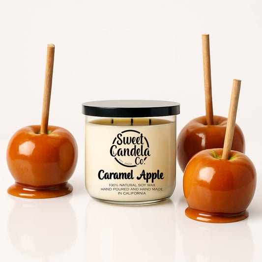 Caramel Apple 3 Wick Soy Wax Candle