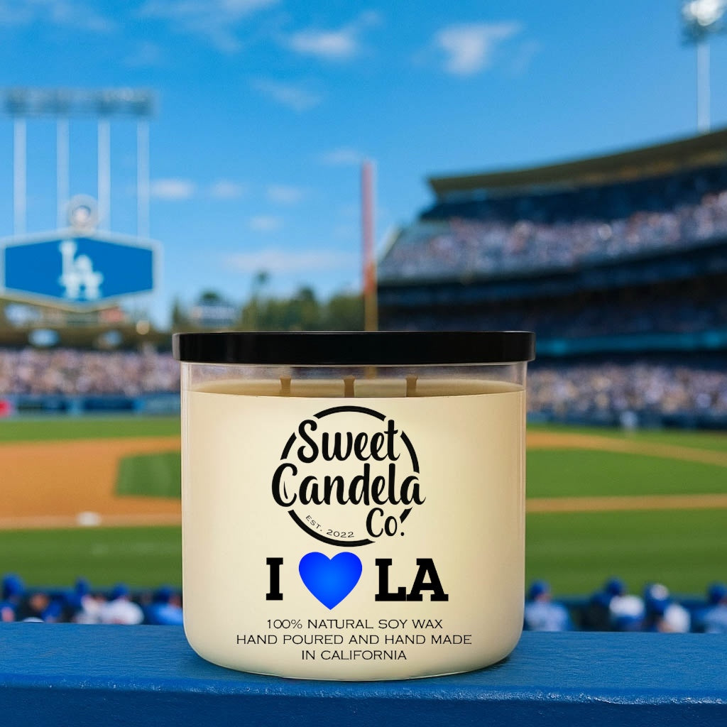 Dodger 3 Wick Soy Wax Candle